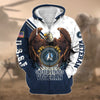 BlueJose Premium Eagle US Veteran Zip Hoodie