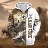 BlueJose Premium Honoring All Who Served US Veteran Zip Hoodie