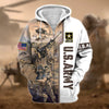 BlueJose Premium Honoring All Who Served US Veteran Zip Hoodie