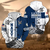 BlueJose Premium Proudly Served US Veteran Zip Hoodie