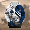 BlueJose Premium Honoring All Who Served US Veteran Zip Hoodie