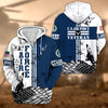 BlueJose Premium Proudly Served US Veteran Zip Hoodie