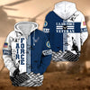 BlueJose Premium Proudly Served US Veteran Zip Hoodie
