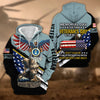 BlueJose Premium Memorial Day Is For Them Veteran's Day Is For Me US Veteran Zip Hoodie