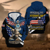 BlueJose Premium Memorial Day Is For Them Veteran's Day Is For Me US Veteran Zip Hoodie