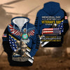 BlueJose Premium Memorial Day Is For Them Veteran's Day Is For Me US Veteran Zip Hoodie