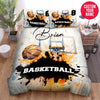 BlueJose Personalized Basketball Ball Custom Name Duvet Cover Bedding Set