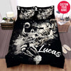 BlueJose Personalized Basketball Player Slam Dunk Artwork Duvet Cover Bedding Set