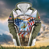 BlueJose Premium Honoring All Who Served US Veteran Zip Hoodie