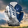 BlueJose Premium Honoring All Who Served US Veteran Zip Hoodie