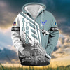 BlueJose Premium Honoring All Who Served US Veteran Zip Hoodie