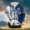 BlueJose Premium Honoring All Who Served US Veteran Zip Hoodie