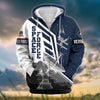 BlueJose Premium Honoring All Who Served US Veteran Zip Hoodie