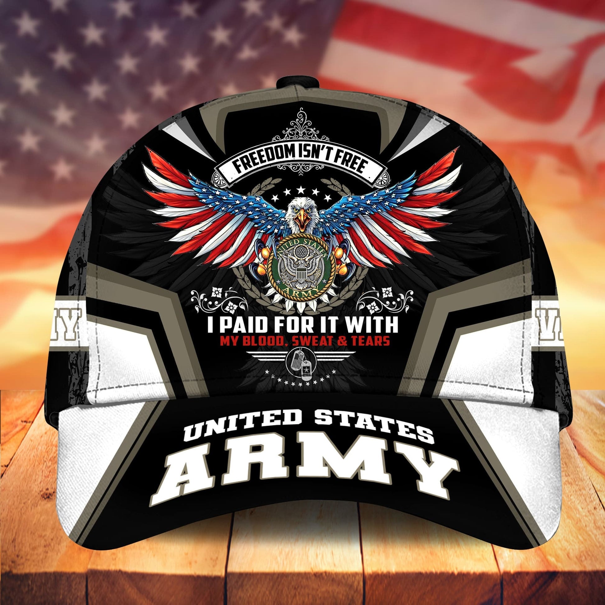 BlueJose Premium Freedom Is Not Free US Veteran Cap APVC151102