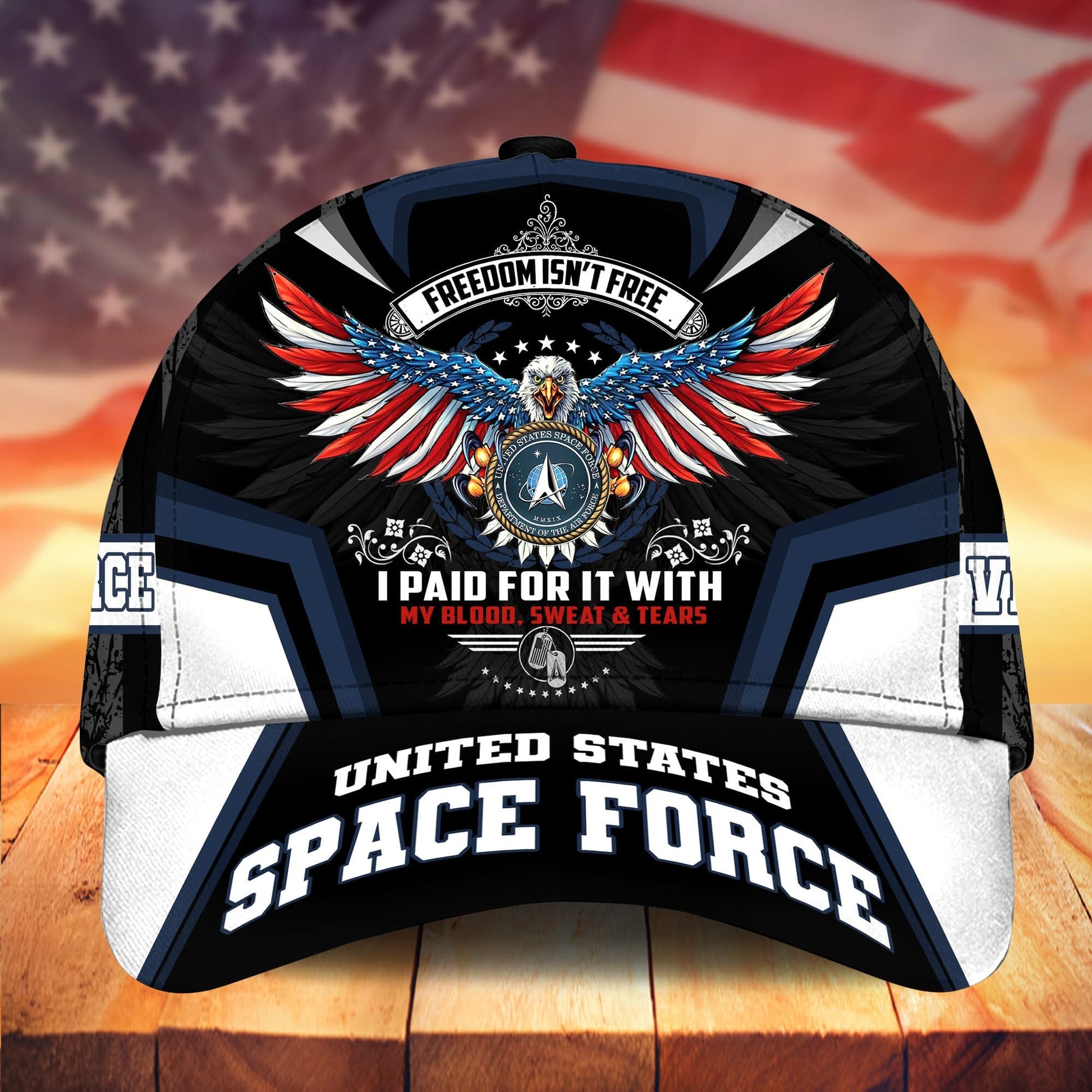 BlueJose Premium Freedom Is Not Free US Veteran Cap APVC151102