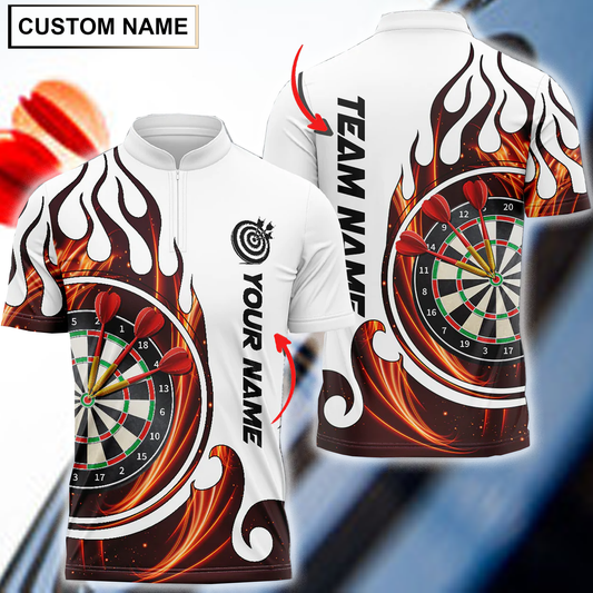 BlueJose Fire Blaster Darts Personalized Name, Team Name 3D Shirt (4 Colors)
