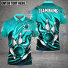 BlueJoses Bowling And Pins Fire Storm Customized Name 3D Shirt ( 6 Colors)