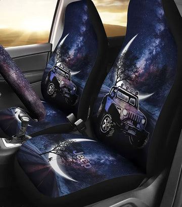 BlueJose Jeep Crescent Moon Galaxy Car Seat Cover