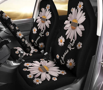 BlueJose Choose Kind Daisy Jeep Automotive Car Seat Cover