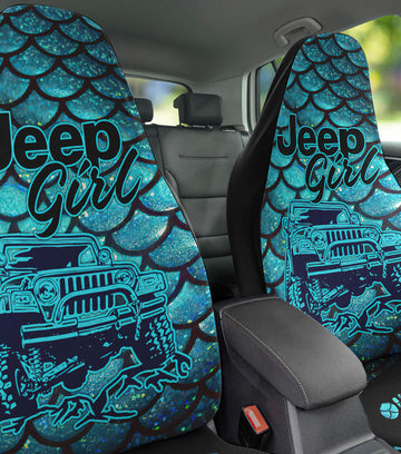 BlueJose Jeep Girl Mermaid Car Seat Cover