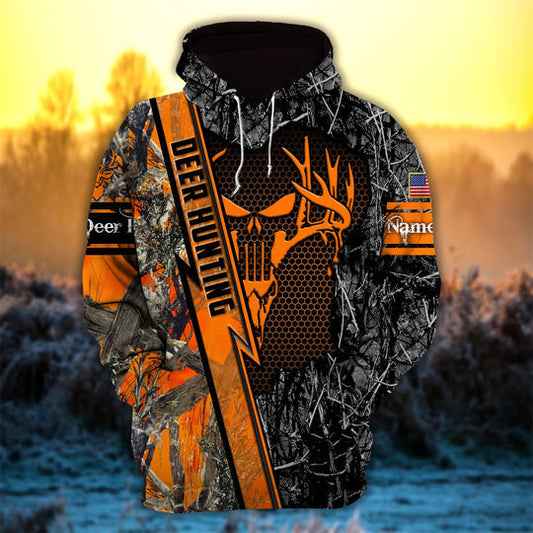 BlueJose Personalized Deer Hunter Hunting Hoodies  Multicolored