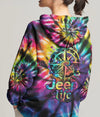 BlueJose Jeep Life Compass Tie Dye Full Hoodie