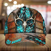 BlueJose Skull Deer Hunting Steel Pattern Personalized Cap