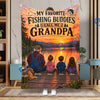 BlueJose My Favorite Fishing Buddies – Personalized Fishing Blanket with Kids’ Names