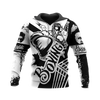 BlueJose Boxing Black & White 3D Hoodie