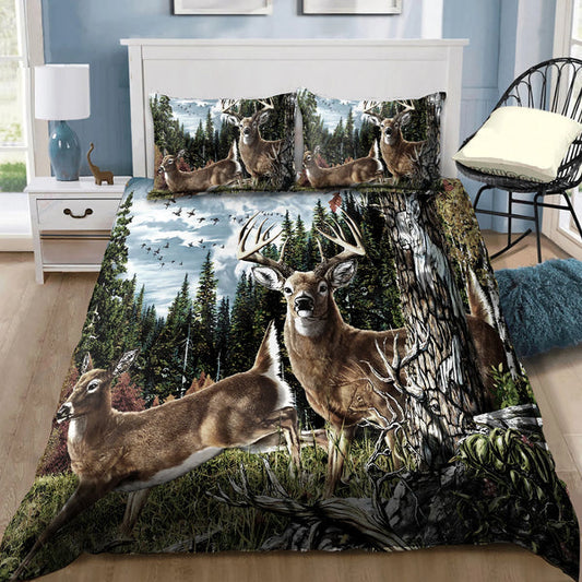 Bluejose Love Deer Hunting Bedding Set