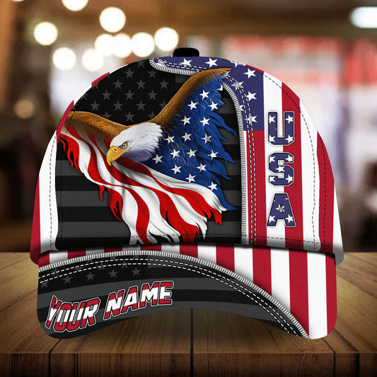 BlueJose Premium Unique The Best Eagle Patriotic Cap Personalized