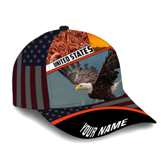 BlueJose Premium United States Eagle 3D Cap America Patriot Hat Personalized