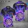 BlueJose Darts Fire Colorful Rays Of Light Premium Personalized Name, Team Name 3D Shirt (6 Colors)