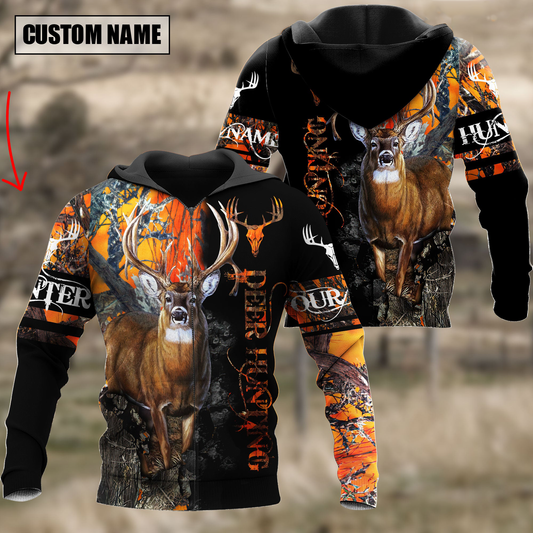 BlueJose Customized name Deer Hunting 3 3D Design All Over Printed