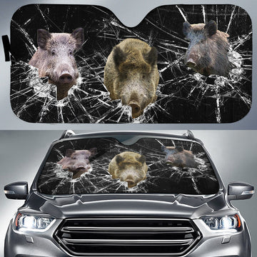 BlueJose Boar All Over Printed 3D Sun Shade