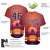 BlueJose Custom 3D Pattern Halloween Pumpkins Horror Night Baseball Jersey