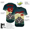 BlueJose Custom 3D Pattern Halloween Trick Treat Horror Night Baseball Jersey