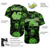 BlueJose Custom 3D Pattern Halloween Skulls Baseball Jersey