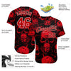 BlueJose Custom 3D Pattern Halloween Skulls Baseball Jersey