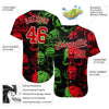 BlueJose Custom 3D Pattern Halloween Skulls Baseball Jersey