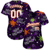 BlueJose Custom 3D Pattern Happy Halloween Spiders Baseball Jersey