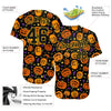 BlueJose Custom 3D Pattern Halloween Pumpkins Bats Stars Baseball Jersey