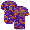 BlueJose Custom 3D Pattern Halloween Pumpkins Baseball Jersey