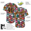 BlueJose Custom 3D Pattern Halloween Skulls Baseball Jersey