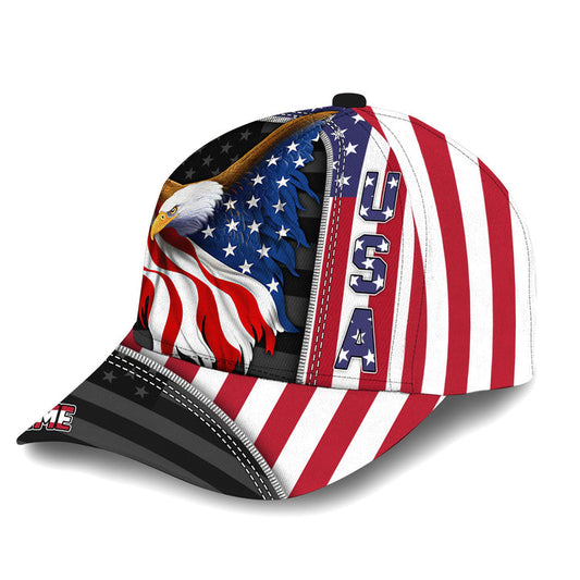 BlueJose Premium Unique The Best Eagle Patriotic Cap Personalized