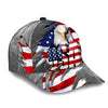 BlueJose Premium Usa Eagle 3D Cap Patriot Cracked Hat Personalized