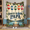 BlueJose Hooked on Being – Personalized Fishing Blanket with Kids’ Names