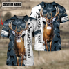 BlueJose Customized Name Deer Hunting 3D Shirts