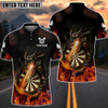 BlueJose Dragon Fire Darts Personalized Name, Team Name 3D Shirt