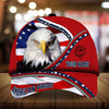 BlueJose Premium Unique American Pride Eagle Patriotic Cap Technicolor Personalized